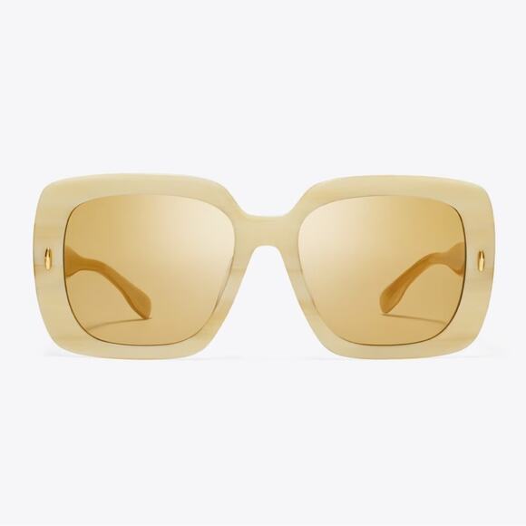 Tory Burch Gold Sunglasses - Picture 1 of 5